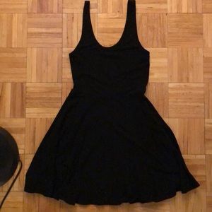 forever21 black skater dress